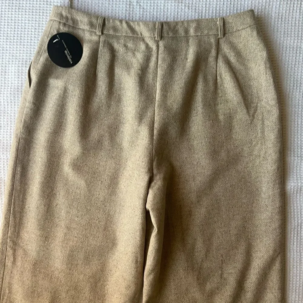 NEW Valerie By Valerie Stevens Vintage Tweed Essentials Wool Blend Fall Pants 14